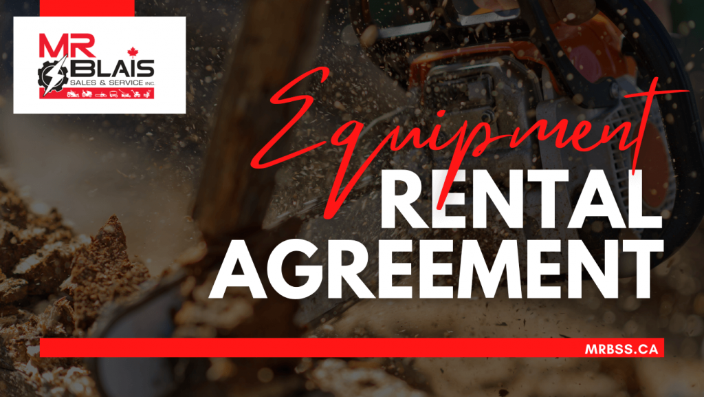 Rental Equipment Agreement Click Here